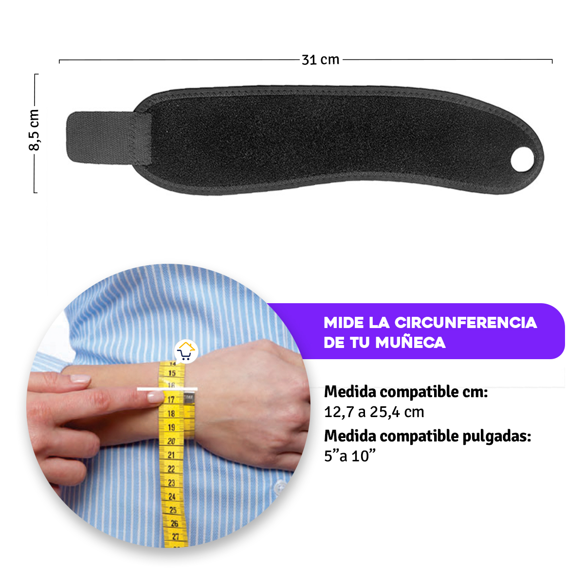 Miniatura 5 de Combo Rodillera y Muñequera 758-739